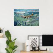 B-17要塞飛んでいる ポスター (ホームオフィス)