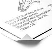 B-17要塞飛んでいる – 飛行機の設計図プランBD フォトプリント            (角)