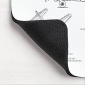 B-17要塞飛んでいる – 飛行機の設計図プランBD マウスパッド (コーナー)