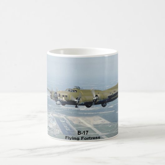 B-17飛んでいるな要塞のマグ コーヒーマグカップ (中央)