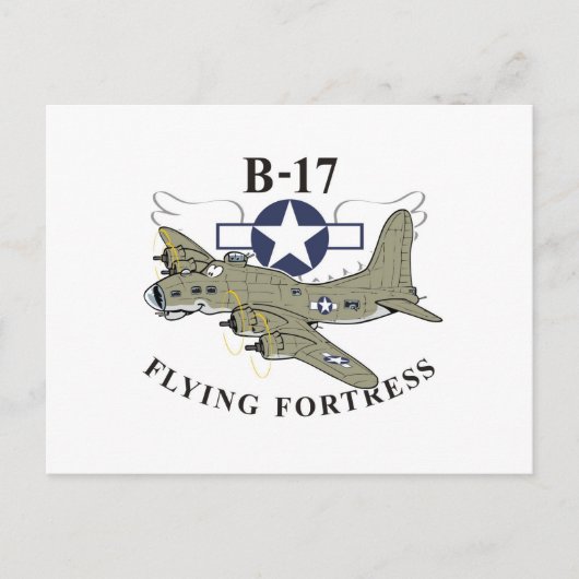 B-17飛んでいる要塞 ポストカード (正面)