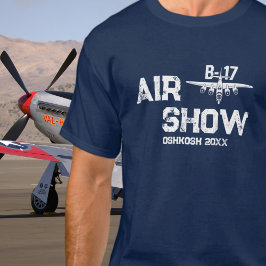 B-17 ビンテージ航空機 エアショー 第二次世界大戦 軍事 海軍 Tシャツ