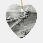 (B-17)要塞飛んでいる(Fortress) セラミックオーナメント (右)