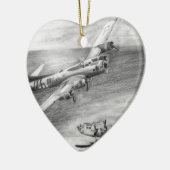 (B-17)要塞飛んでいる(Fortress) セラミックオーナメント (左)