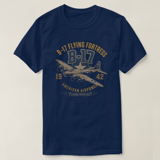 B-17 Flying Fortress Tシャツ (デザイン正面)