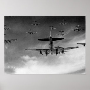 B-17 Flying Fortresses ポスター