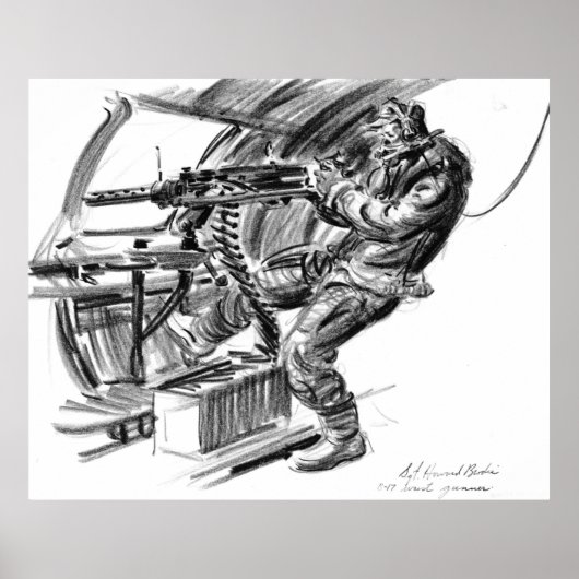 B-17 Waist Gunner 1942 ポスター (正面)