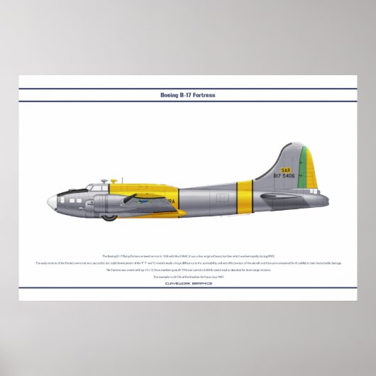 B-17Gブラジル1 ポスター (正面)