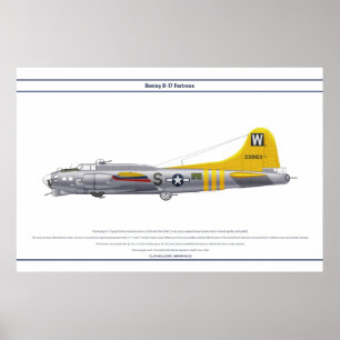 B-17G米国835BS 1 ポスター