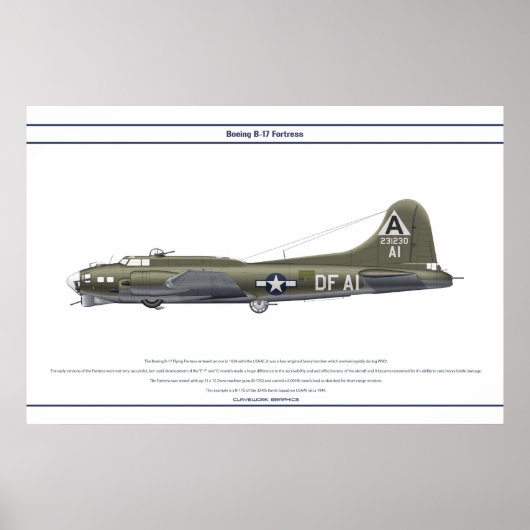 B-17G USA 324BS 1 ポスター (正面)