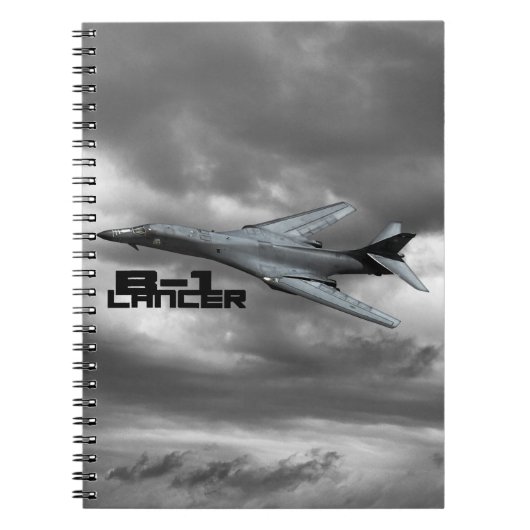 B-1 Lancerフォトノートブック(80ページB&W) ノートブック (正面)