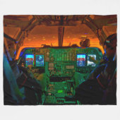 B-1Bランサーコックピット フリースブランケット (正面(横))