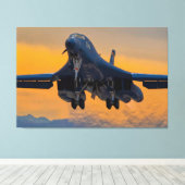 B-1Bランサー40x60 キャンバスプリント (インサイチュ (ウッドフロア))