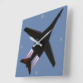 B-1Bランサー スクエア壁時計 (傾斜)