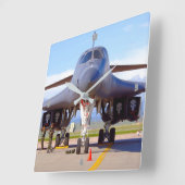B-1Bランサー スクエア壁時計 (傾斜)