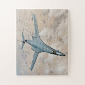 B-1B機内爆撃機の翼が完全に前方に掃引 ジグソーパズル (縦)