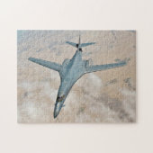 B-1B機内爆撃機の翼が完全に前方に掃引 ジグソーパズル (横)