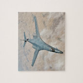 B-1B機内爆撃機の翼が完全に前方に掃引 ジグソーパズル (縦)