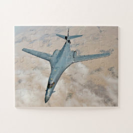 B-1B爆撃機 飛行中 主翼完全前進 ジグソーパズル