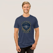 B-1B ランサー退役軍人軍用爆撃機 トライブレンドTシャツ (正面全面)