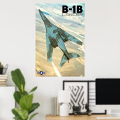 B-1B LANCER ポスター (ホームオフィス)