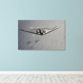 B-2の霊が太平洋の海を飛ぶ キャンバスプリント (インサイチュ (ウッドフロア))