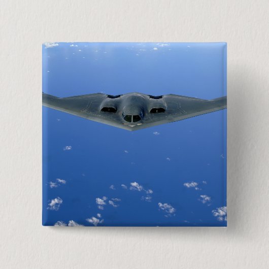 B-2の霊が空を舞い上がる 缶バッジ (正面)