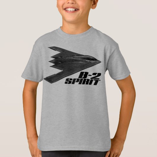 B-2スピリットキッズベーシックハネタレスコンフォートソフト速 Tシャツ (正面)