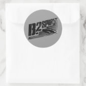 B-2スピリットクラシックラウンドステッカー ラウンドシール (バッグ)