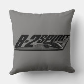 B-2スピリットグレードA綿装飾用クッション20x20 クッション (裏面)