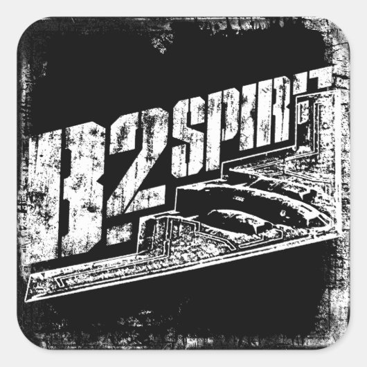 B-2スピリットスクエアステッカー スクエアシール (正面)