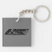 B-2スピリットスクエア（両面）キーチェーン キーホルダー (裏面)