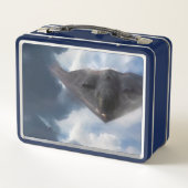 B-2スピリットステルスボマーメーカー メタルランチボックス (裏面)