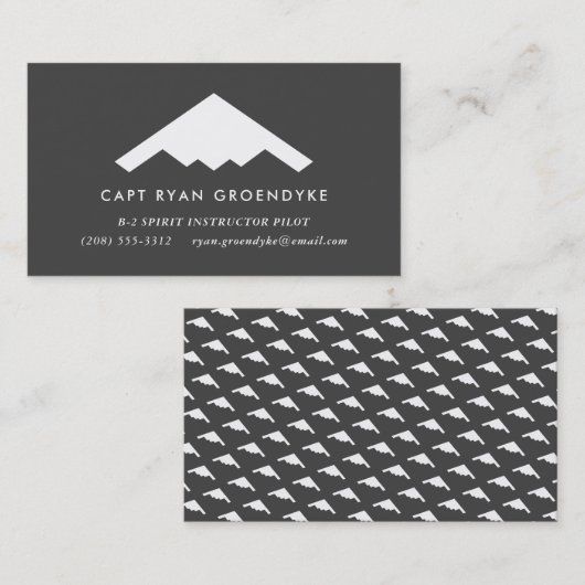 B-2スピリットボマープロフェッショナル名刺 名刺 (正面/裏面)