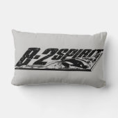 B-2スピリットポリエステルランバーピロー13" x 21" ランバークッション (裏面)