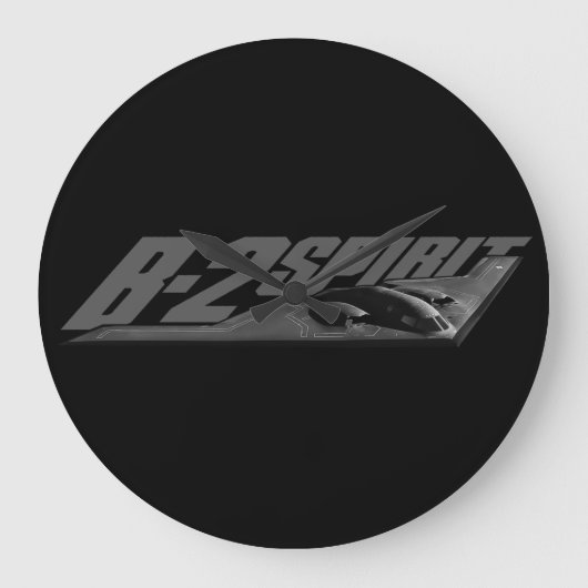 B-2スピリットラウンド（大）壁時計 ラージ壁時計 (正面)