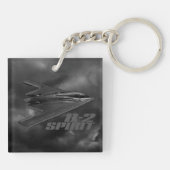 B-2スピリット両面アクリルキーチェーン キーホルダー (裏面)