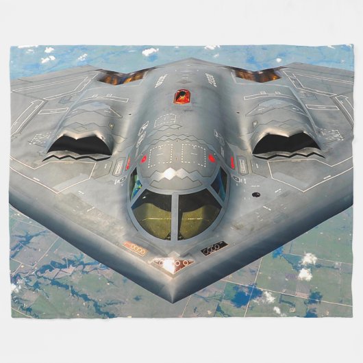 B-2スピリット フリースブランケット (正面(横))