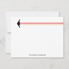 B-2爆弾三色コントレイルストライプ文具 ノートカード