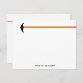 B-2爆弾三色コントレイルストライプ文具 ノートカード (正面/裏面)