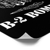 B-2爆撃機設計図 ミリタリー ステルス爆撃機 ポスター (角)
