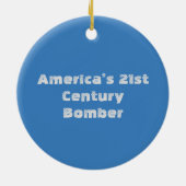 B-21レイダーステルス爆撃機 セラミックオーナメント (裏面)