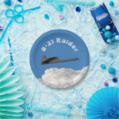 B-21レイダーステルス爆撃機 ペーパープレート (パーティー)