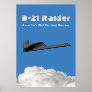 B-21レイダーステルス爆撃機 ポスター