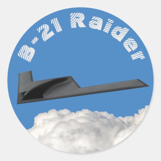 B-21レイダーステルス爆撃機 ラウンドシール (正面)