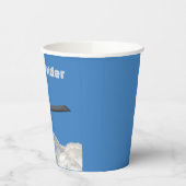 B-21レイダーステルス爆撃機 紙コップ (左)