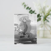 B-24ノーズアート「オールドブラック魔法」はがき ポストカード (スタンド正面)