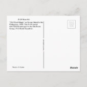 B-24ノーズアート「オールドブラック魔法」はがき ポストカード (裏面)