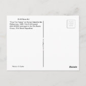 B-24ノーズアート「4ファンファニー」ポストカード ポストカード (裏面)