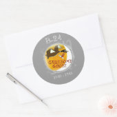 B-24リベレーター重爆撃機 – その他鼻アート ラウンドシール (封筒)